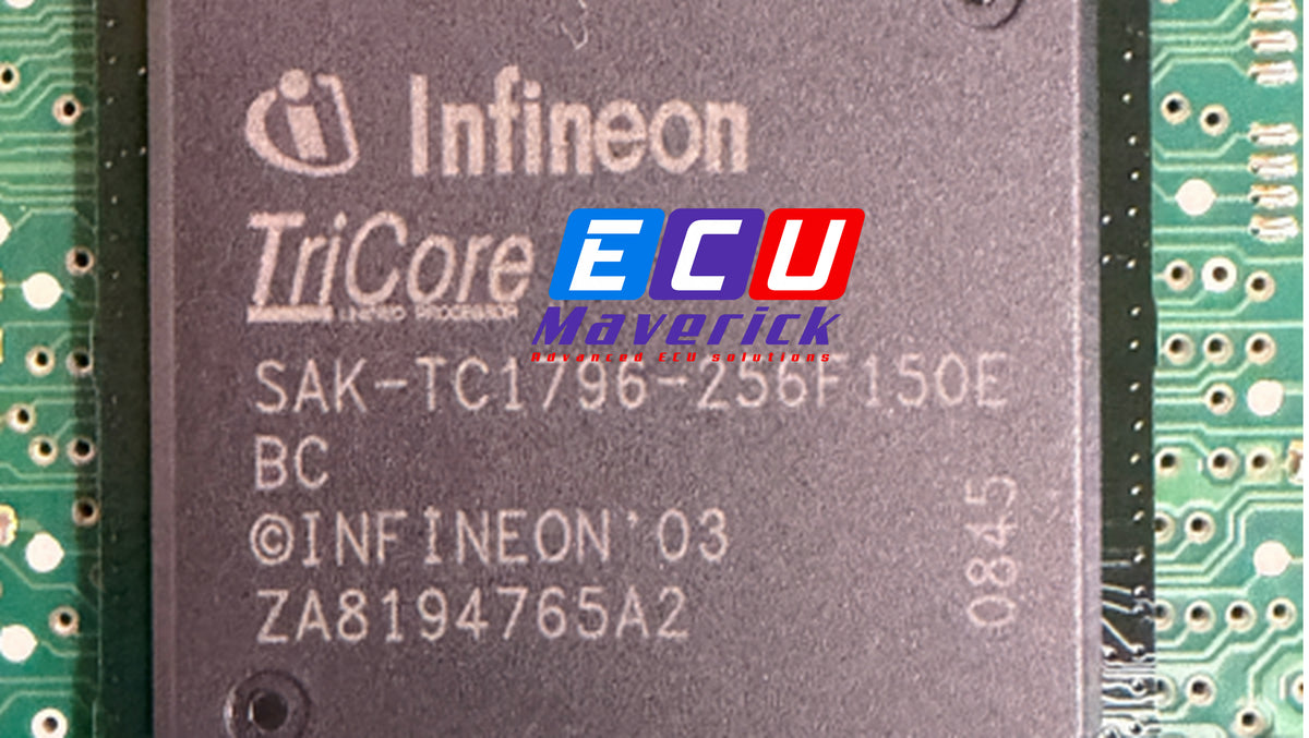 Infineon SAK-TC1796-256F150E BC TriCore BMW DME processor.