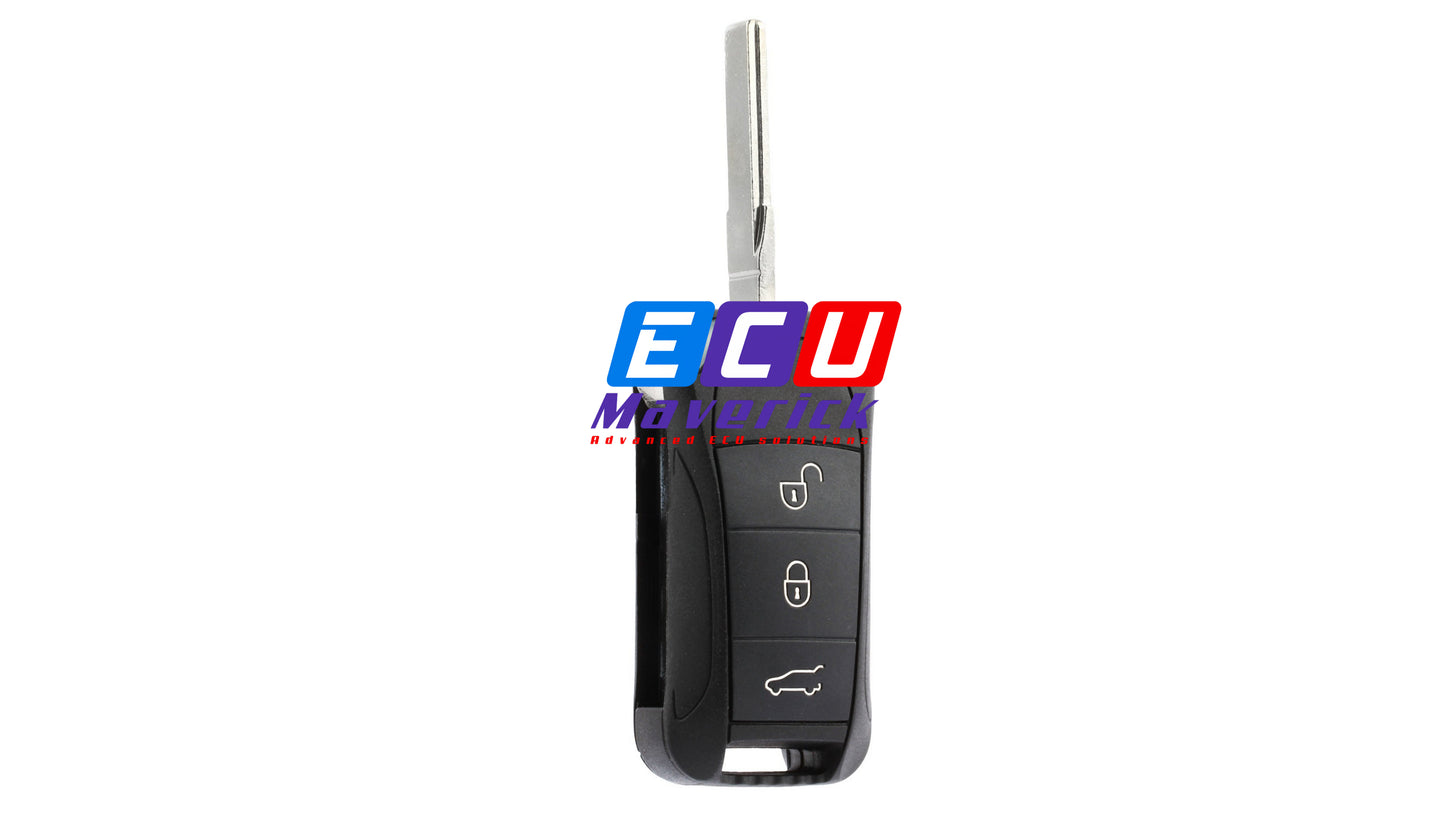 2004, 2005, 2006, 2007, 2008, 2009, 2010, 2011 Porsche Cayenne Key Fob Blade Cutting KR55WK45022 KR55WK45032 7L5959753BK