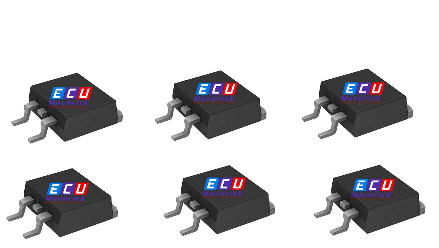 BMW N54 MSD80 DME Repair MOSFETs (Set of 6) - OEM FDB14N30TM Replacement for 335i, 135i, 535i